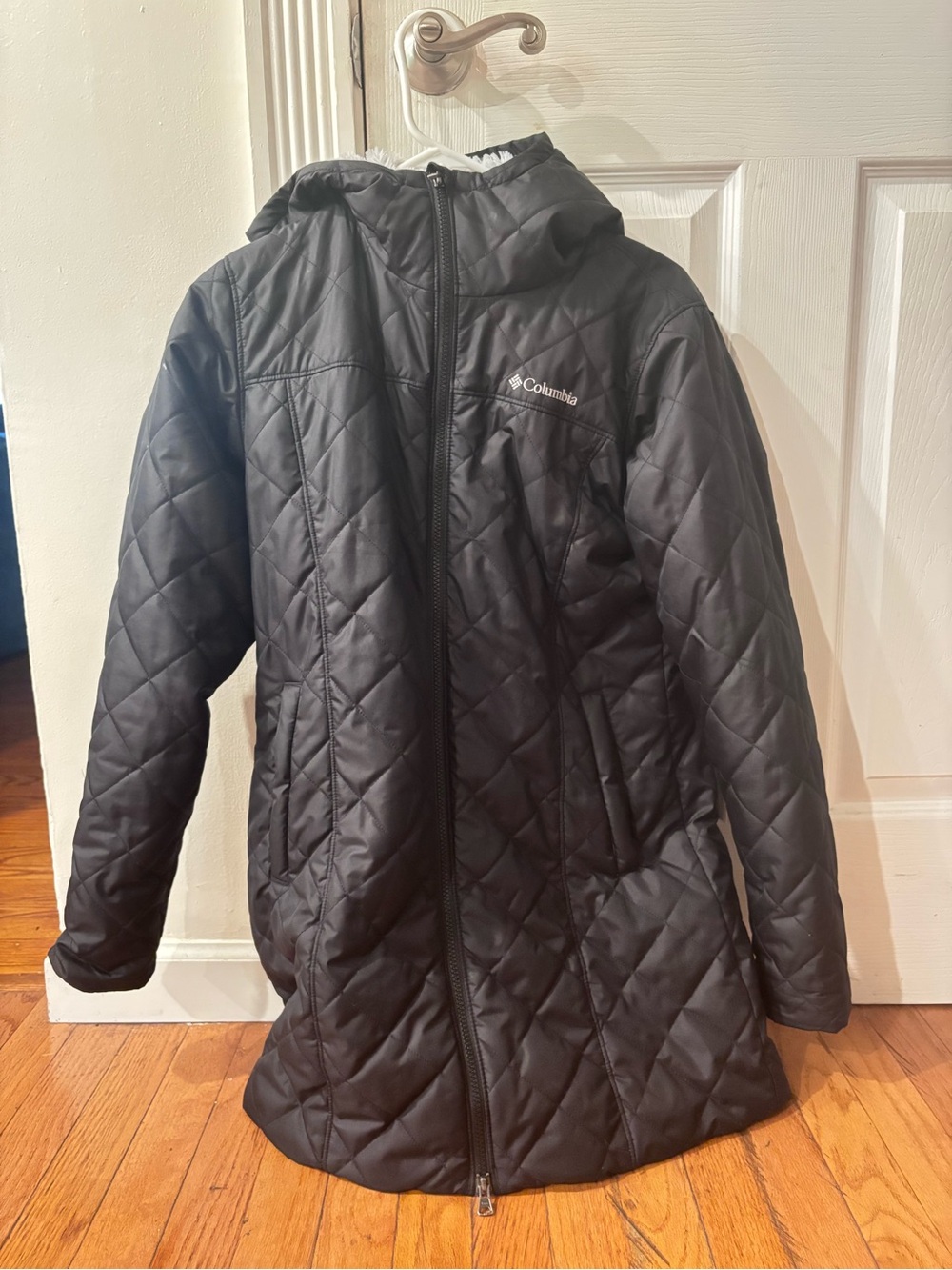Columbia Black Hooded Winter Coat